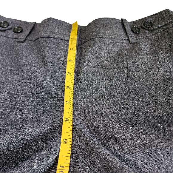 Ann Taylor Womens Wool Blend Dress Pants Slacks Size 8 Gray Wide Leg Career Work - Picture 9 of 11